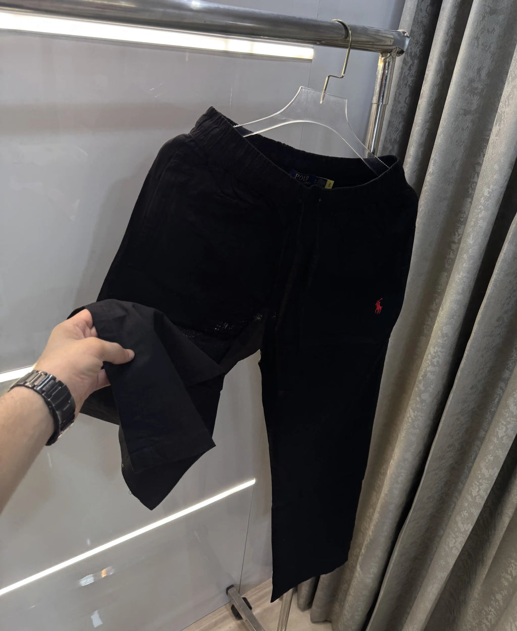 Ralph Lauren Black Premium Linen Trouser