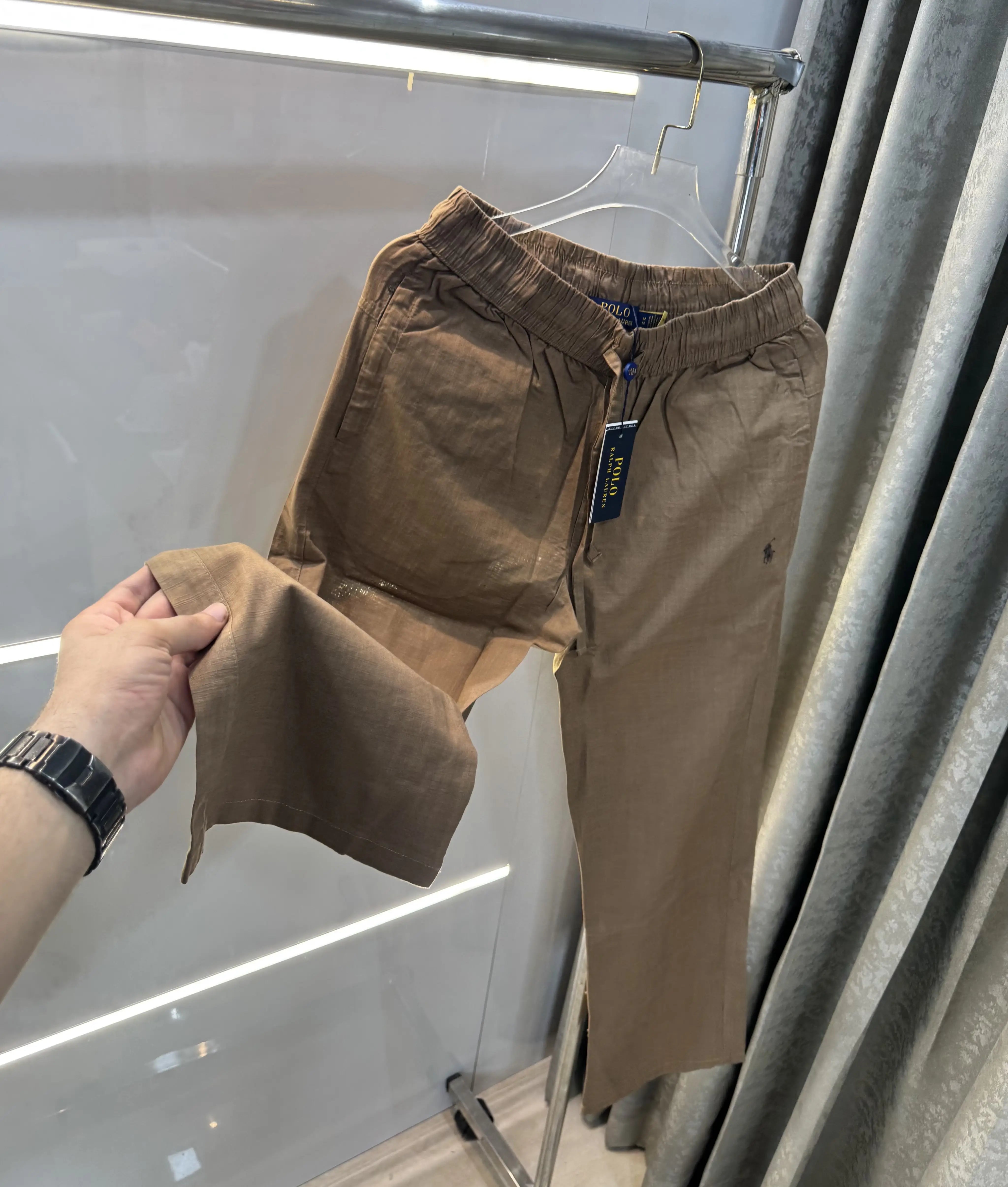 Ralph Lauren Brown Premium Linen Trouser Secondary image
