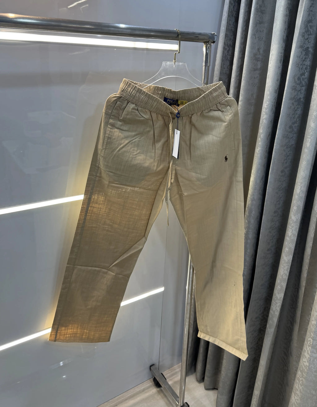 Ralph Lauren Beige Premium Linen Trouser