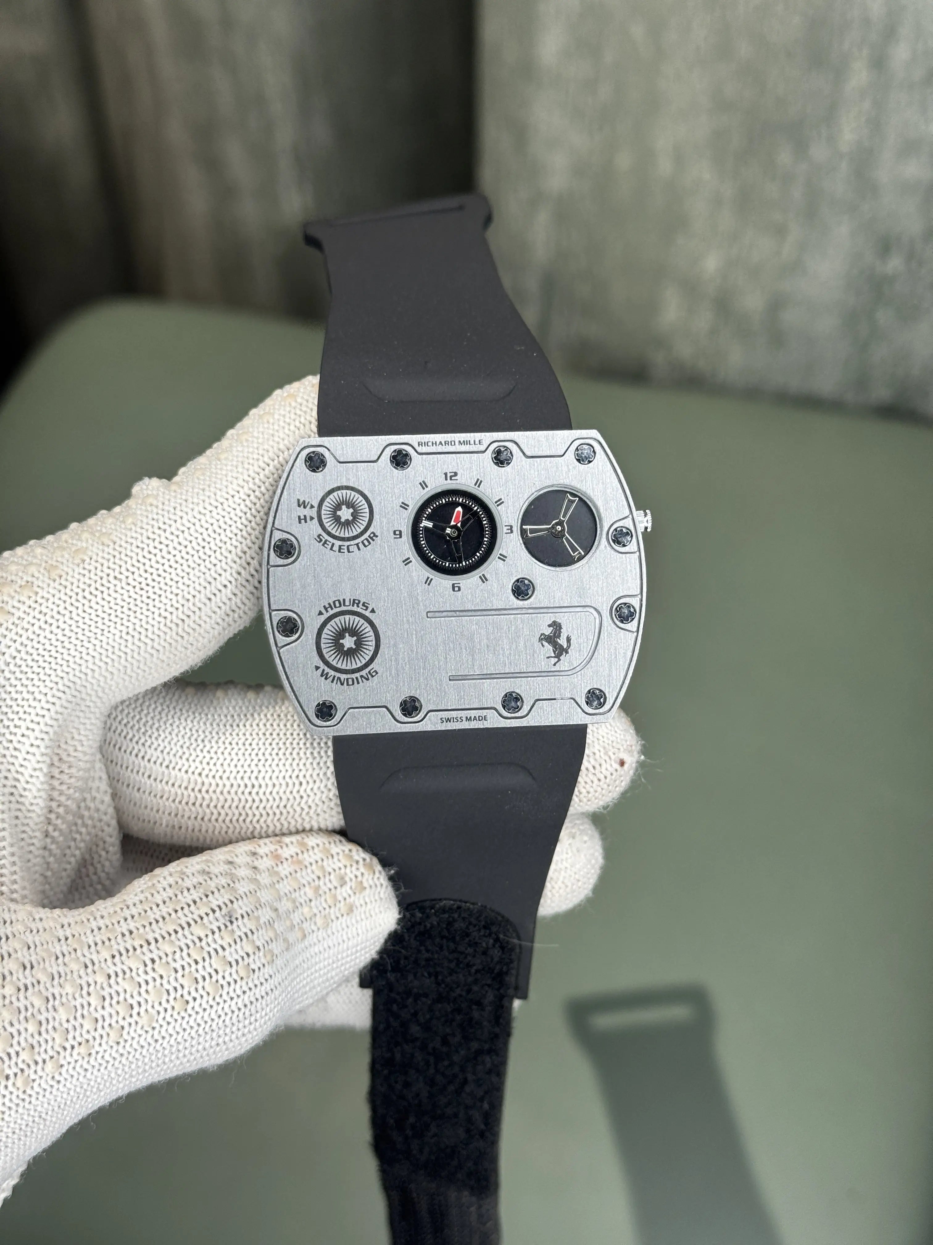 Richard Mille Ferrari Slim Silver Black Premium Watch Main image