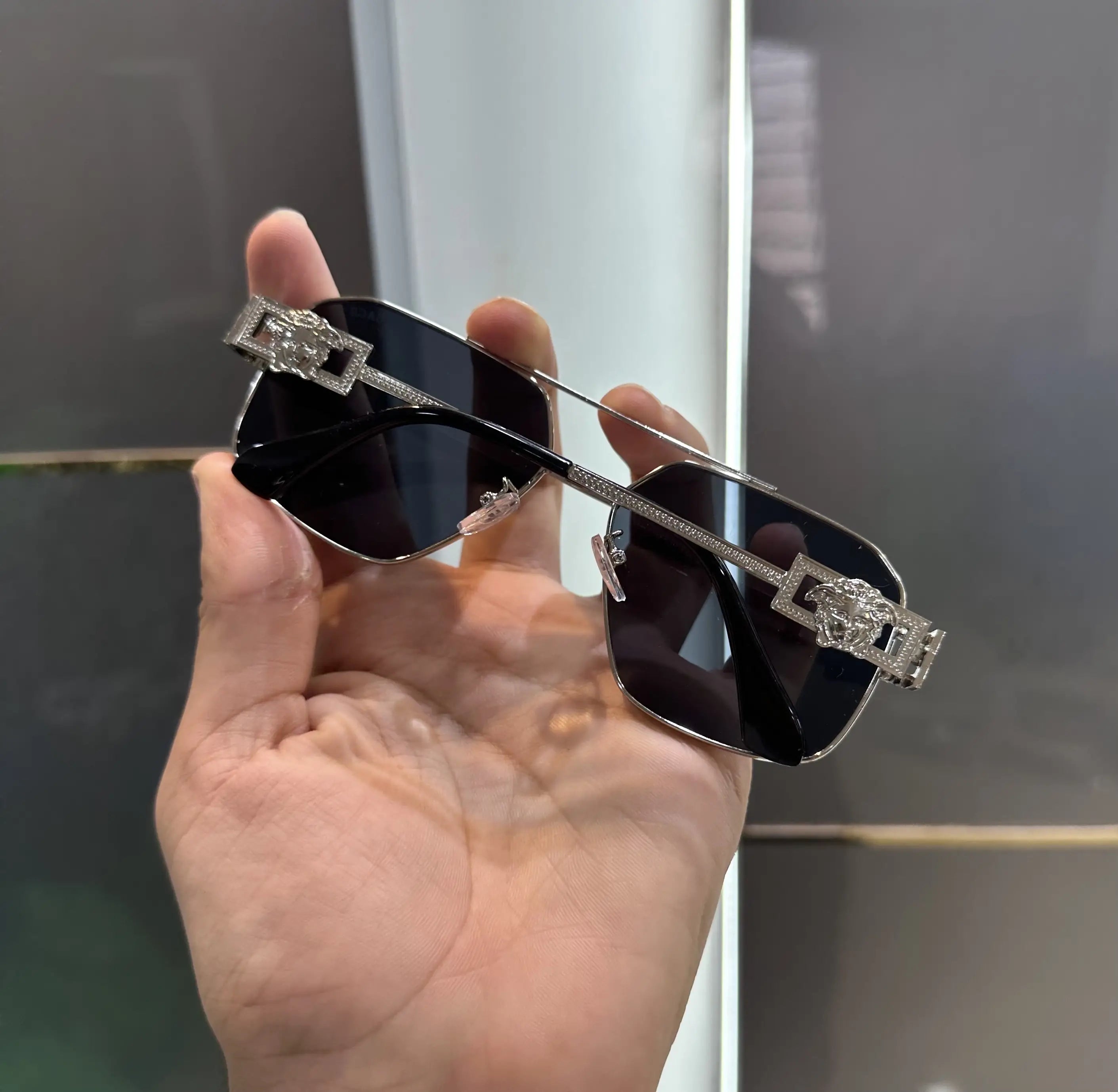 Versace Silver Black Premium Shades 2602 Secondary image