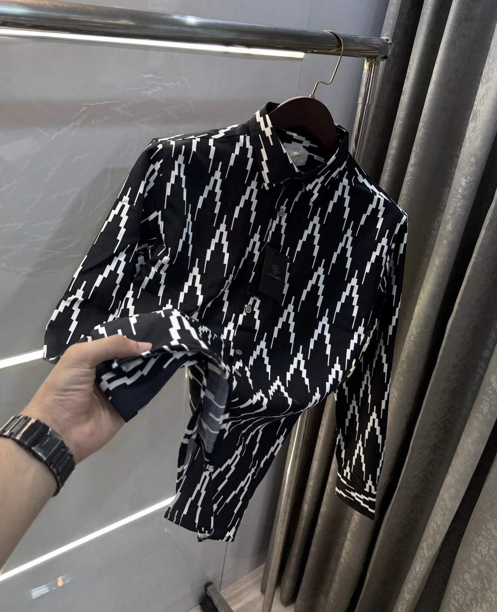Rare Rabbit Black Design Imported Shirt