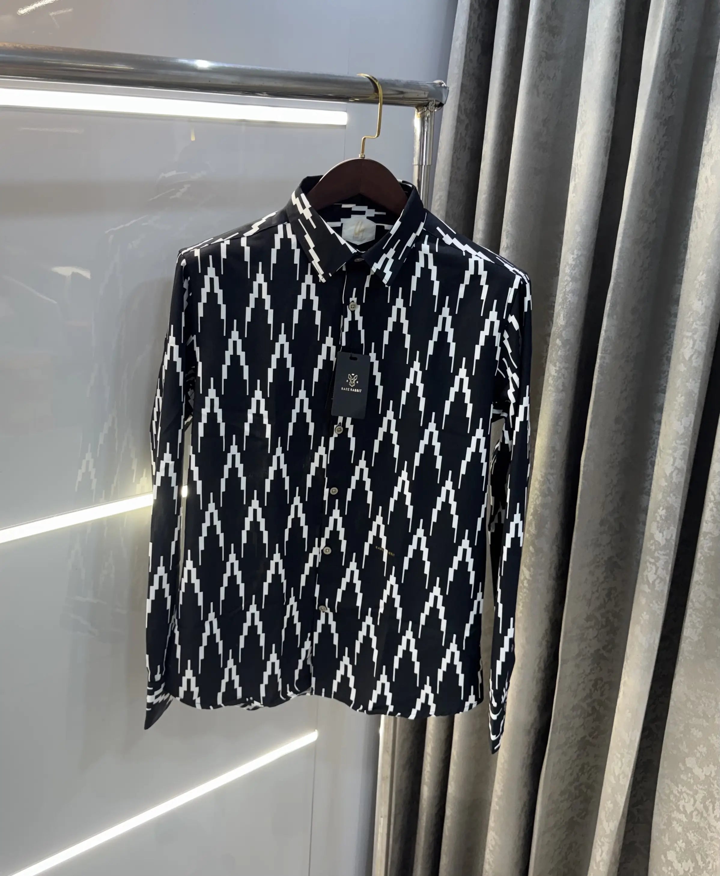 Rare Rabbit Black Design Imported Shirt Main image