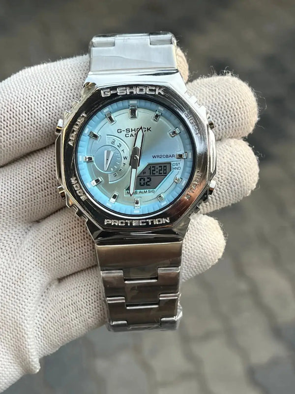 G Shock Gm 2100 Tiffany Blue Chain