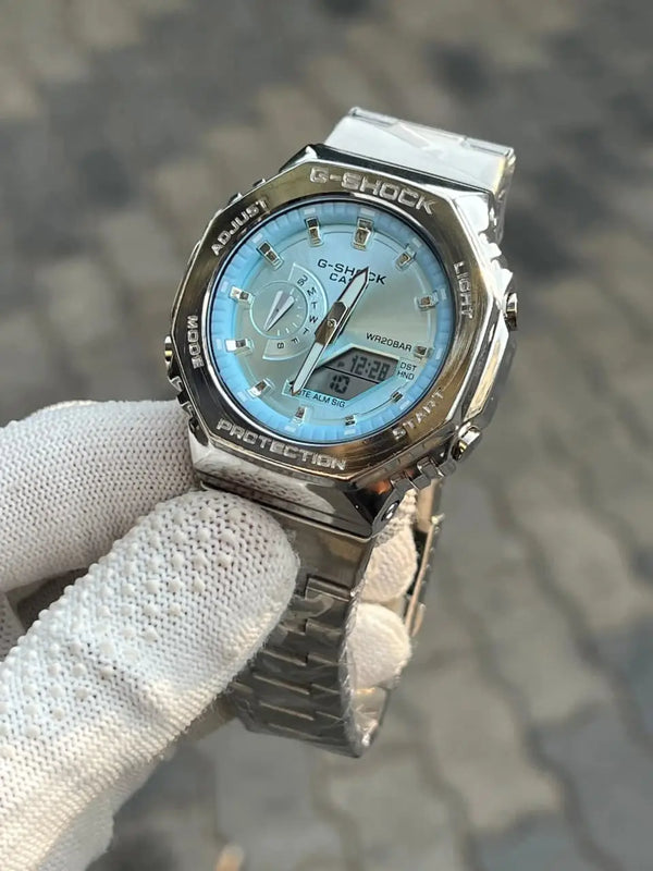 G Shock Gm 2100 Tiffany Blue Chain