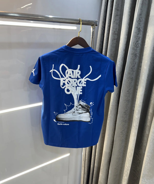Air jordan Blue Back Print Imported T-Shirt