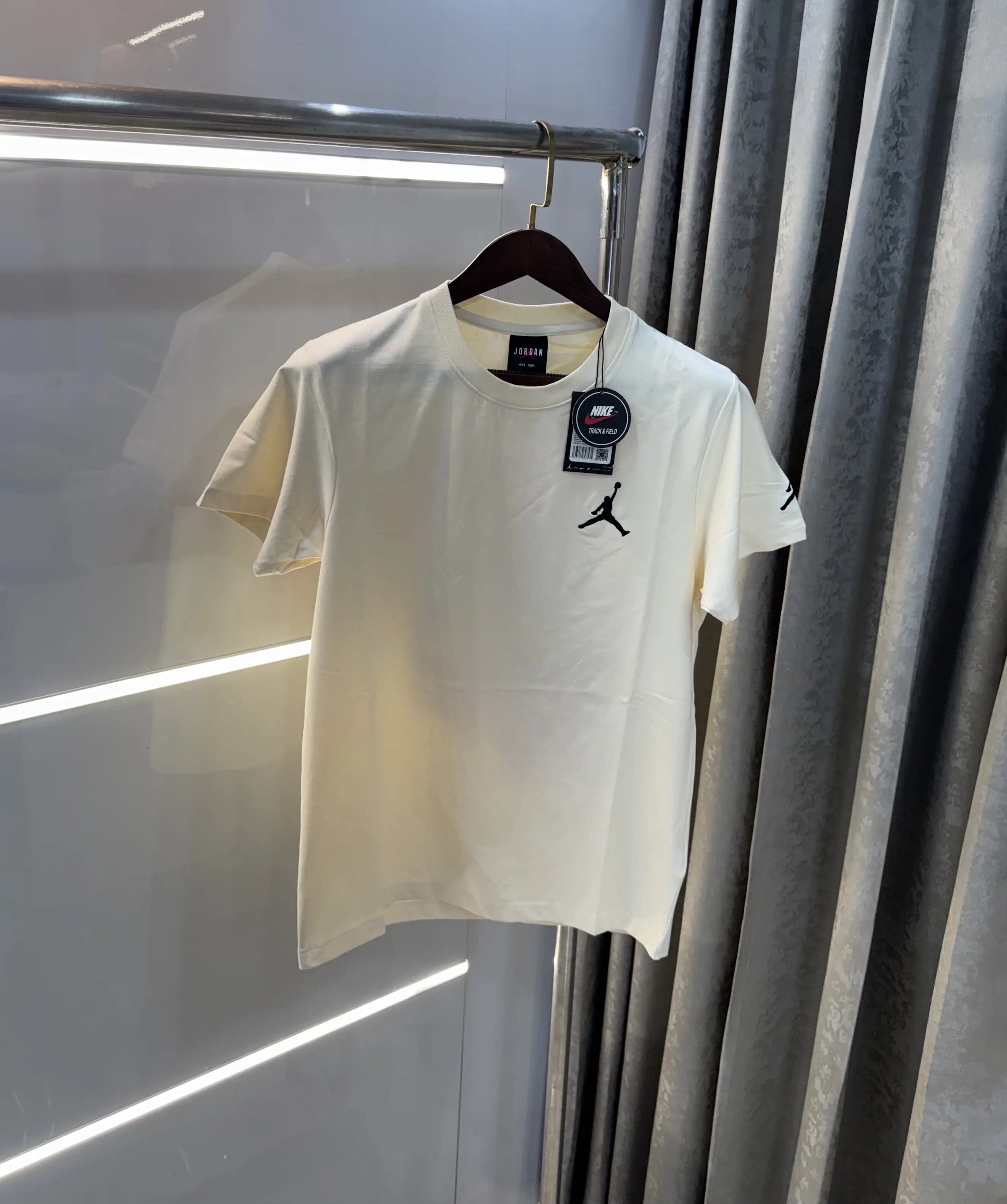 Air jordan Cream Back Print Imported T-Shirt Secondary image