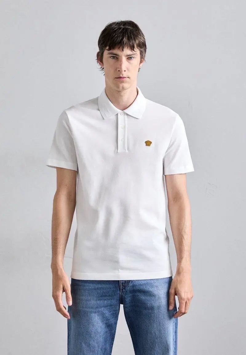 Versace Couture White Collar Logo Imported Polo T-Shirt Main image