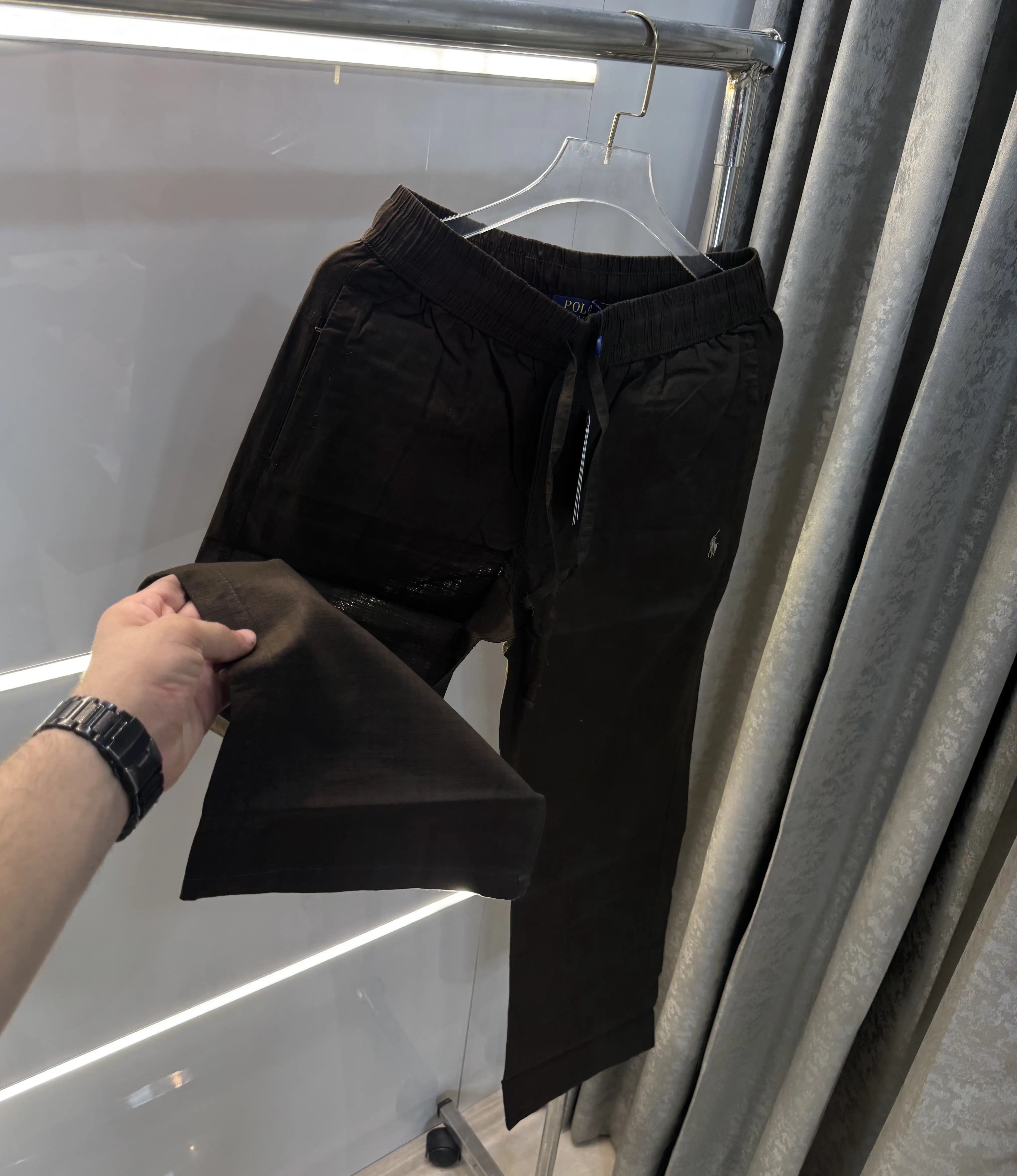 Ralph Lauren Brown Premium Linen Trouser Main image