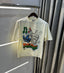Adidas Cream Logo Print Imported Oversized T-Shirt