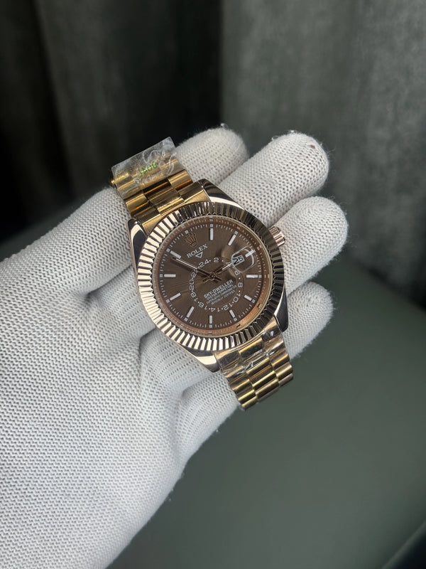 Rolex Skydweller Copper Brown Premium Watch