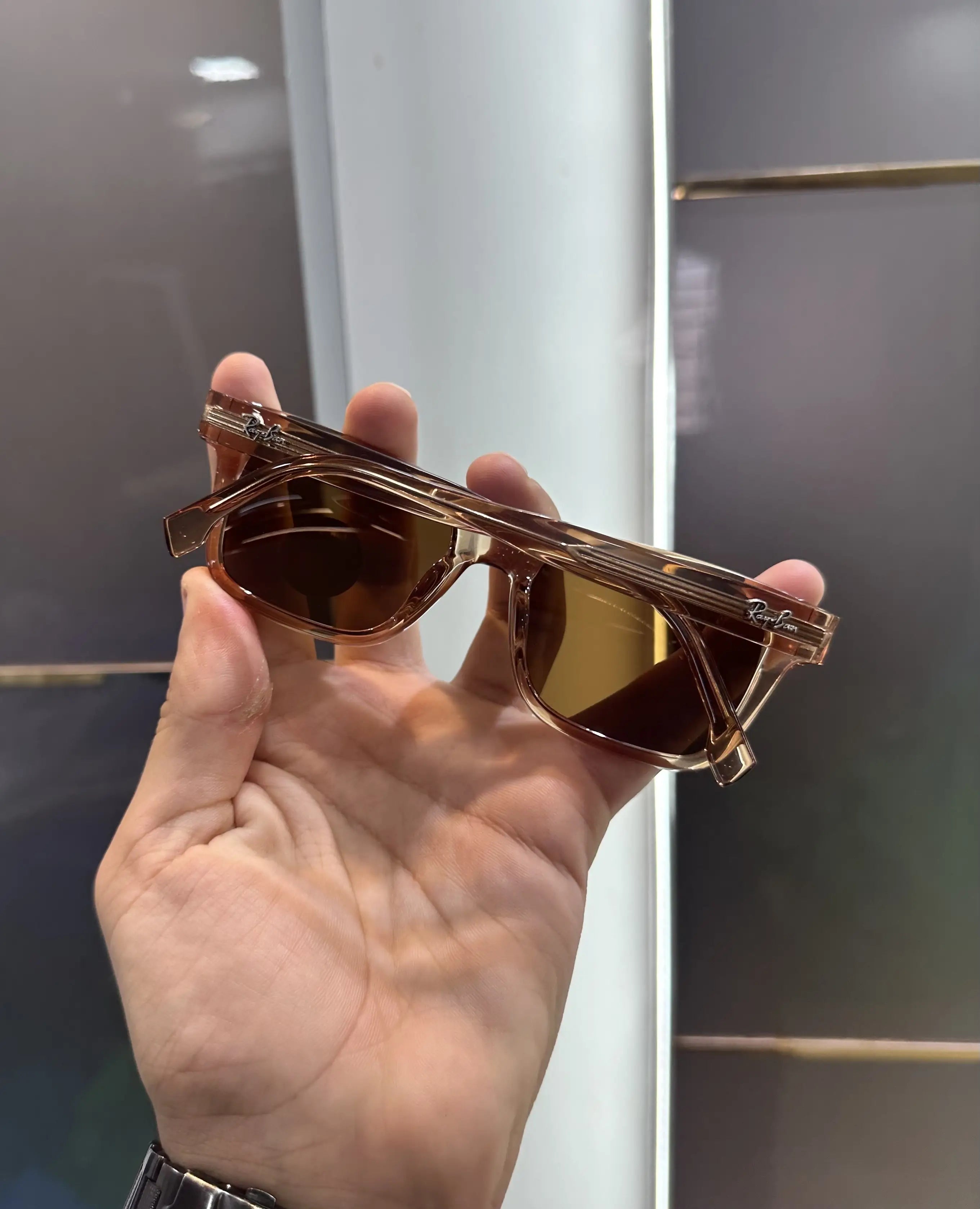 RayBan All Brown Premium Shades 7701