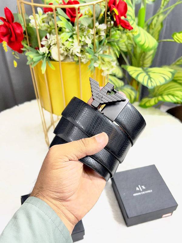 AX ARMANI EXCHANGE PREMIUM QUALITY REVERSEABLE BELT WITH OG BOX AX-521
