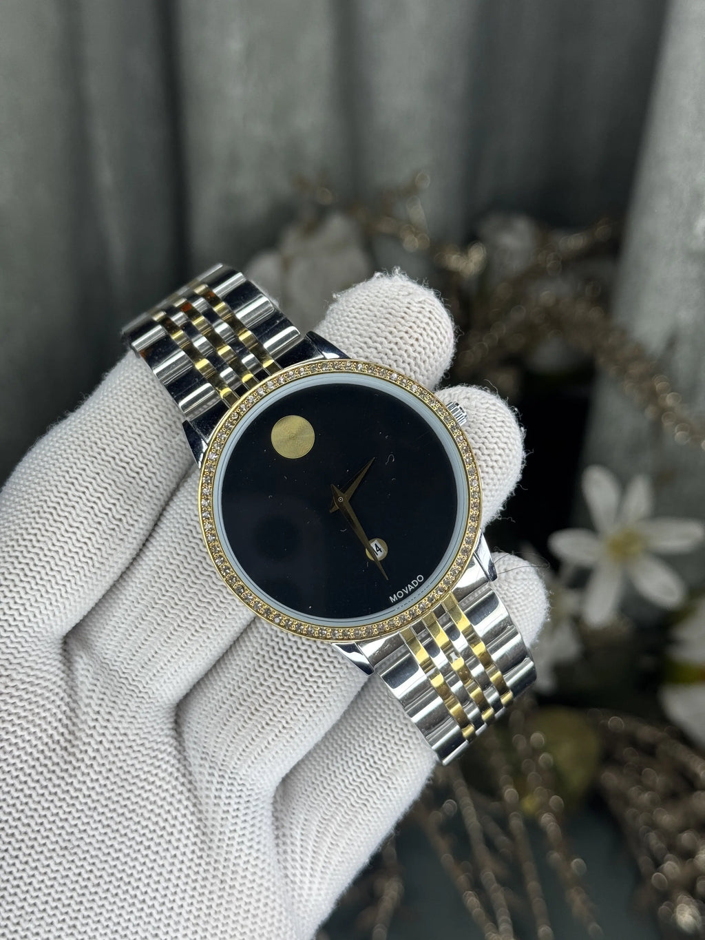 Movado Museum Classic Dual Black Diamond Premium Watch