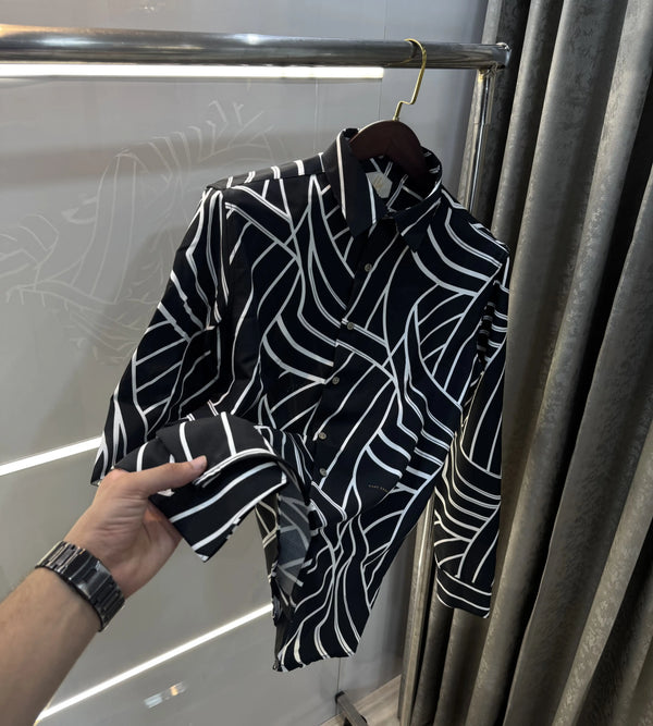 Rare Rabbit Black Design Imported Shirt