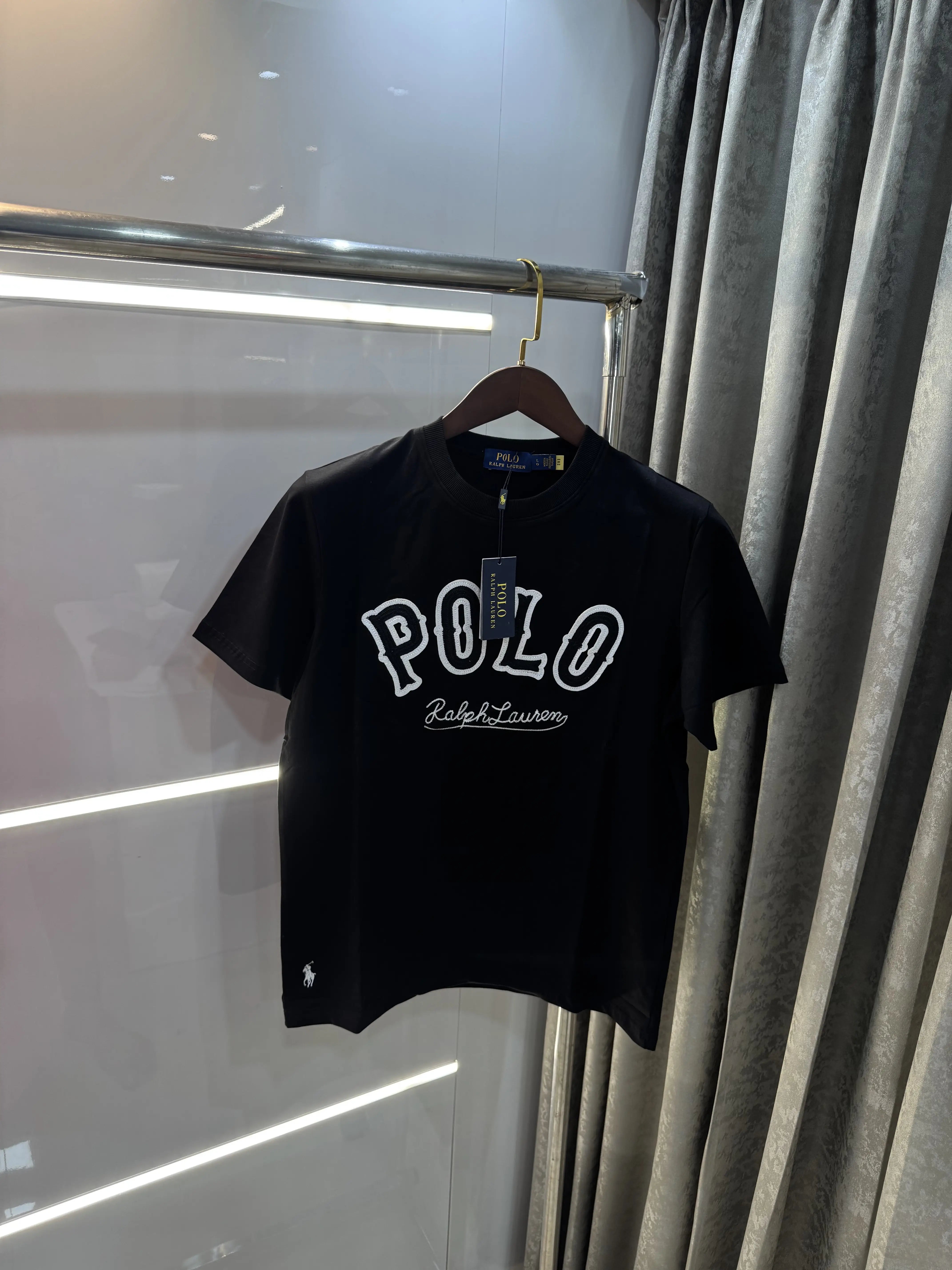 Ralph  Lauren Black Logo Work Premium T-Shirt Secondary image