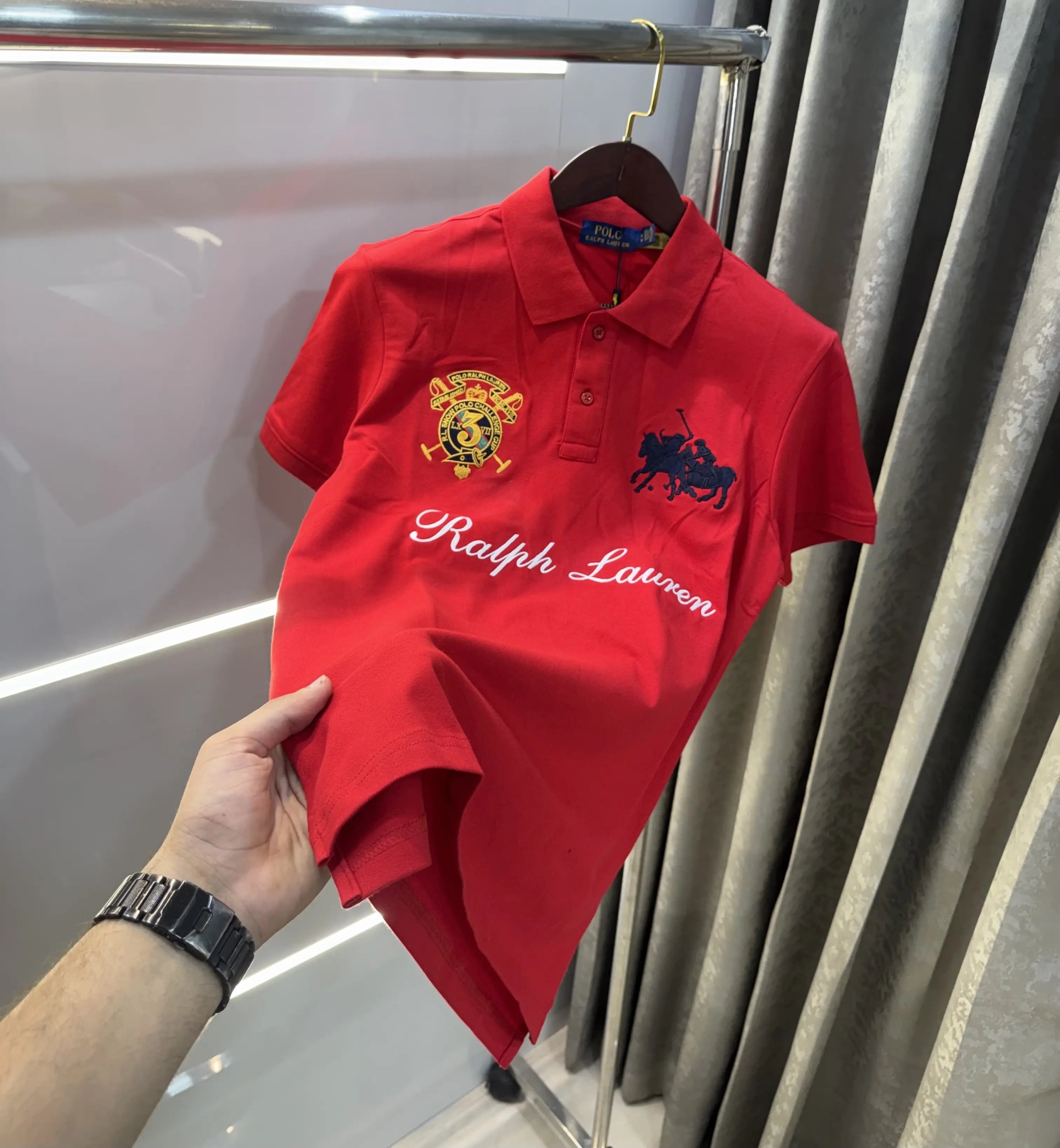 Ralph Lauren Red Logo Work Premium Polo T-shirt Main image