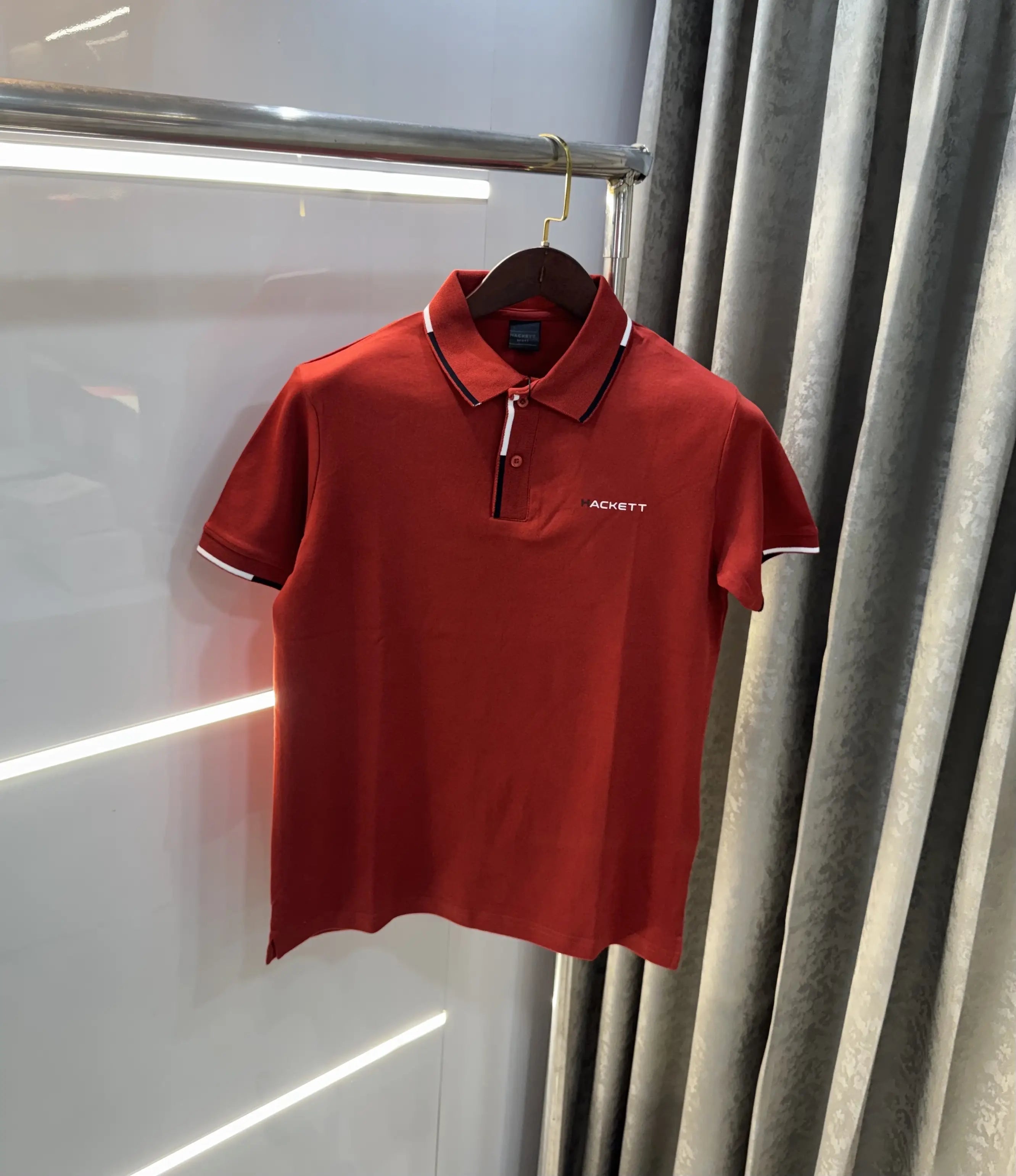 Hacket Rust Logo Work Premium Polo T-Shirt Secondary image
