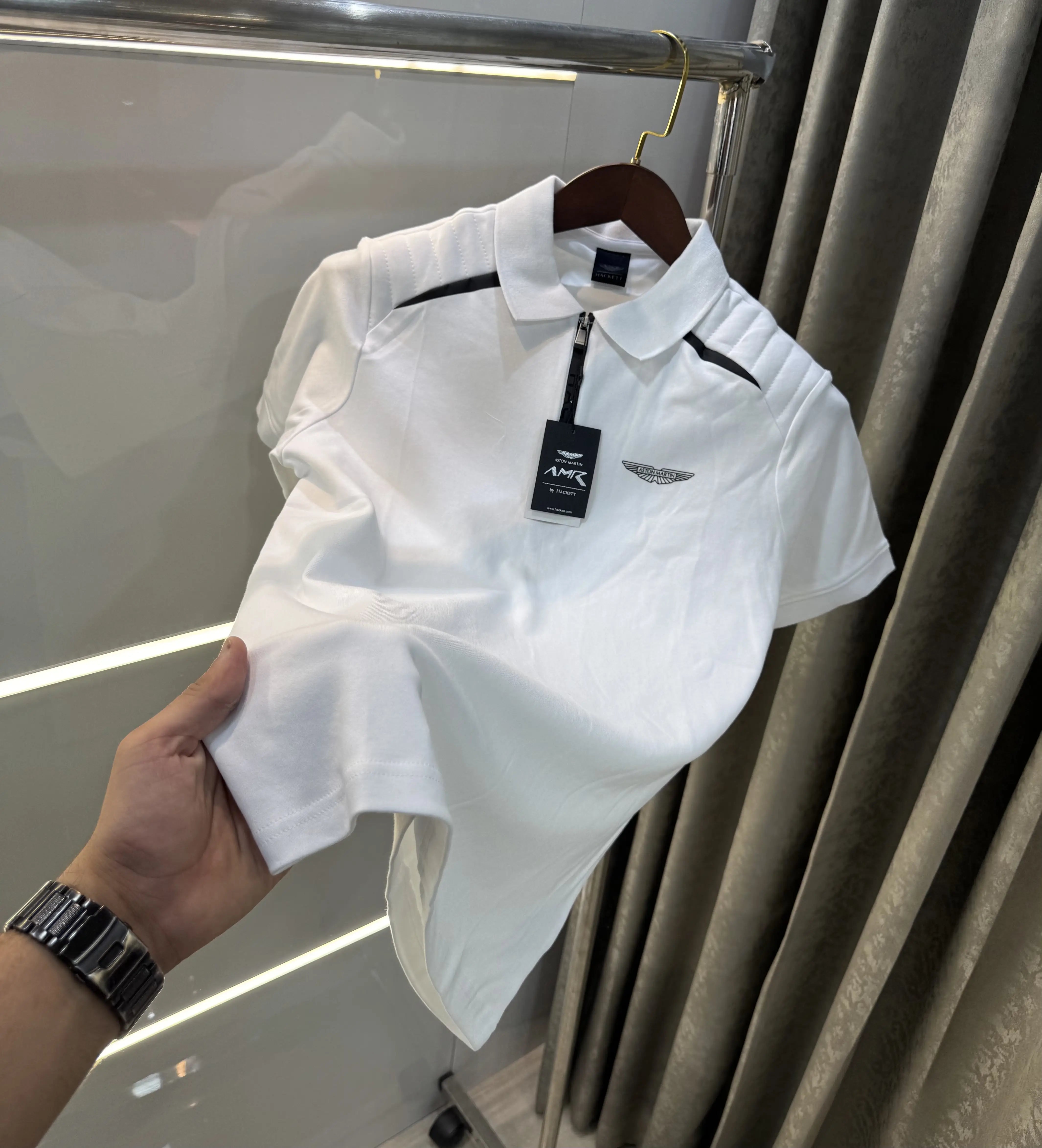 Hacket White Logo Work Premium Polo T-Shirt Secondary image