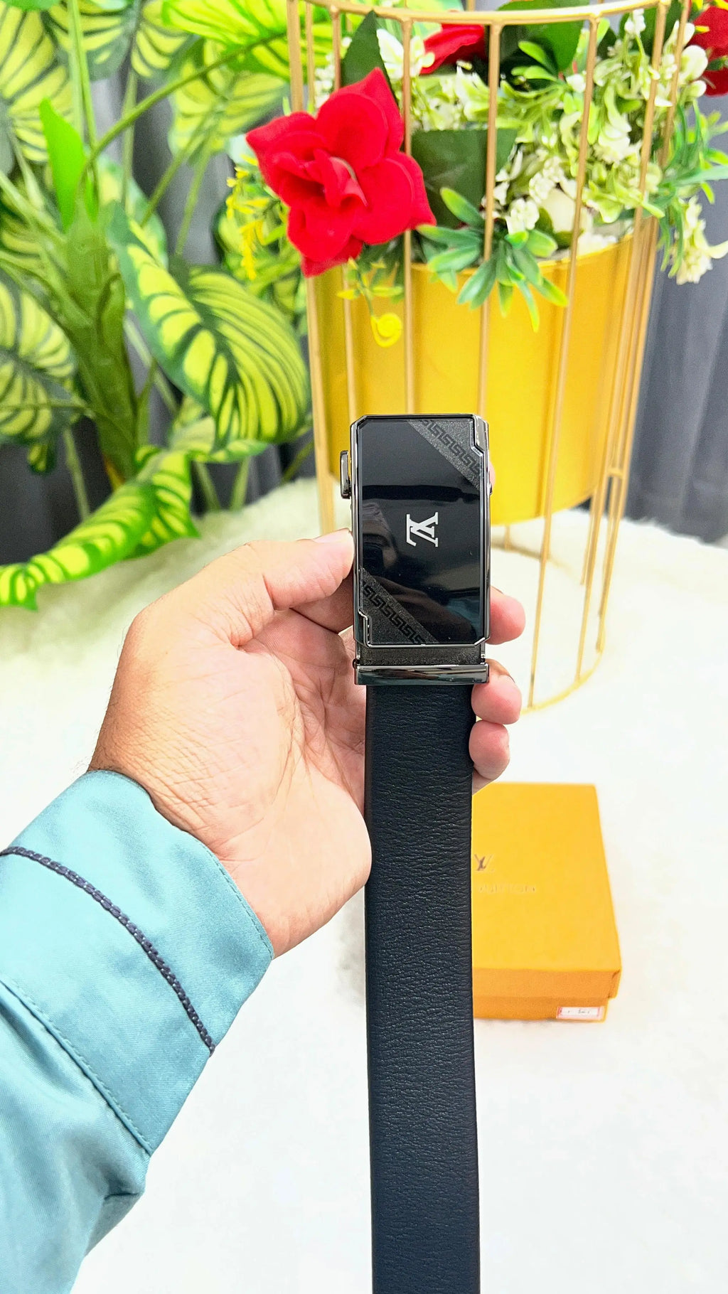 LV LOUIS VUITTON PREMIUM QUALITY AUTOLOCK BELT WITH OG BOX LV-325