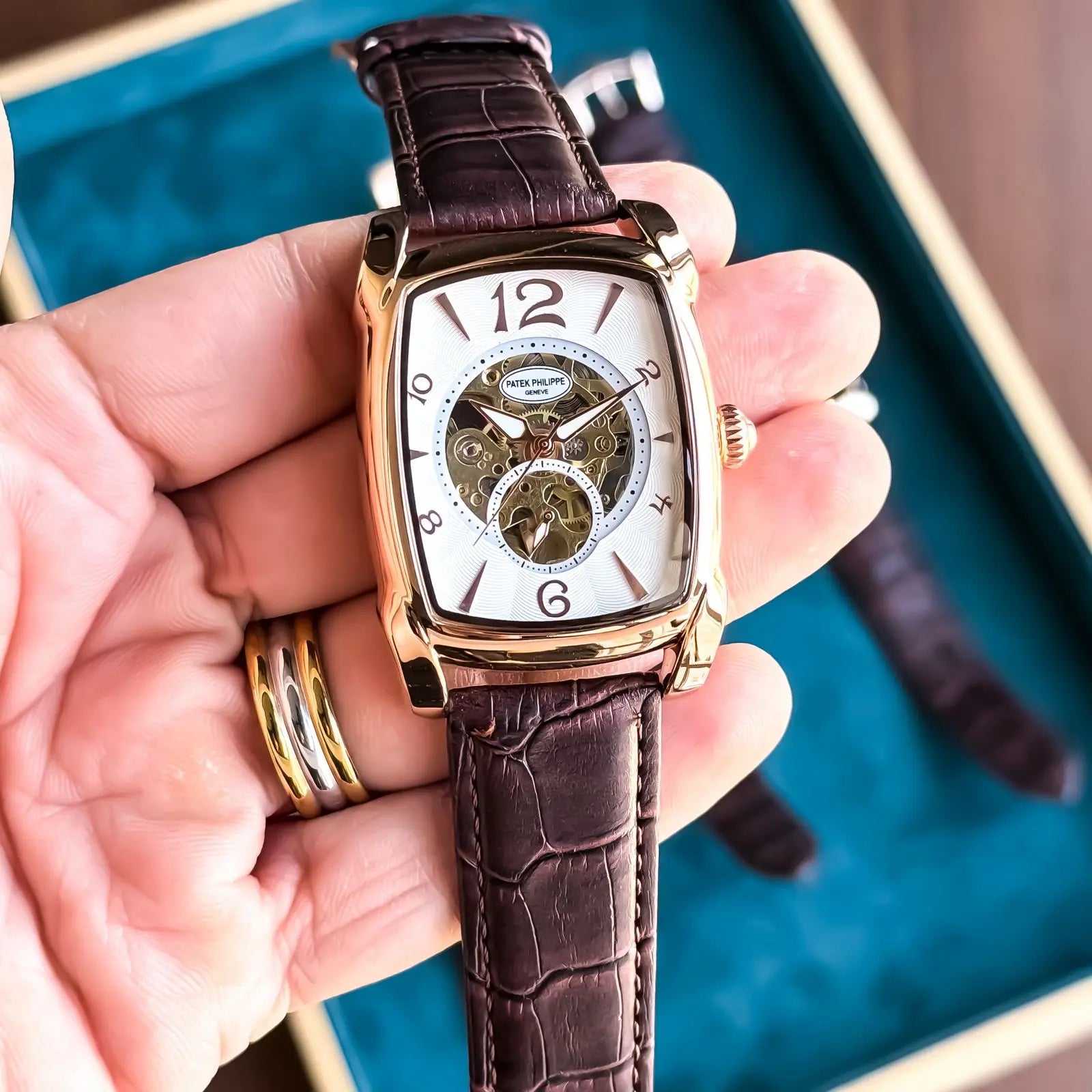 Patek Philippe Automatic Rose Brown White