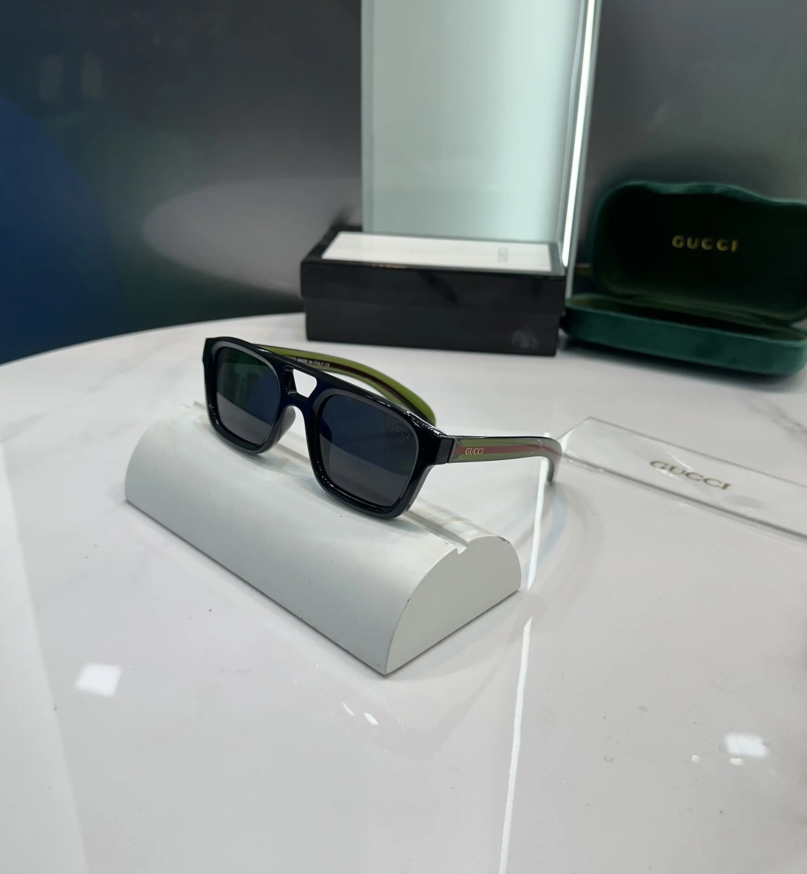 Gucci Logo Stick Black Premium Shades 4951