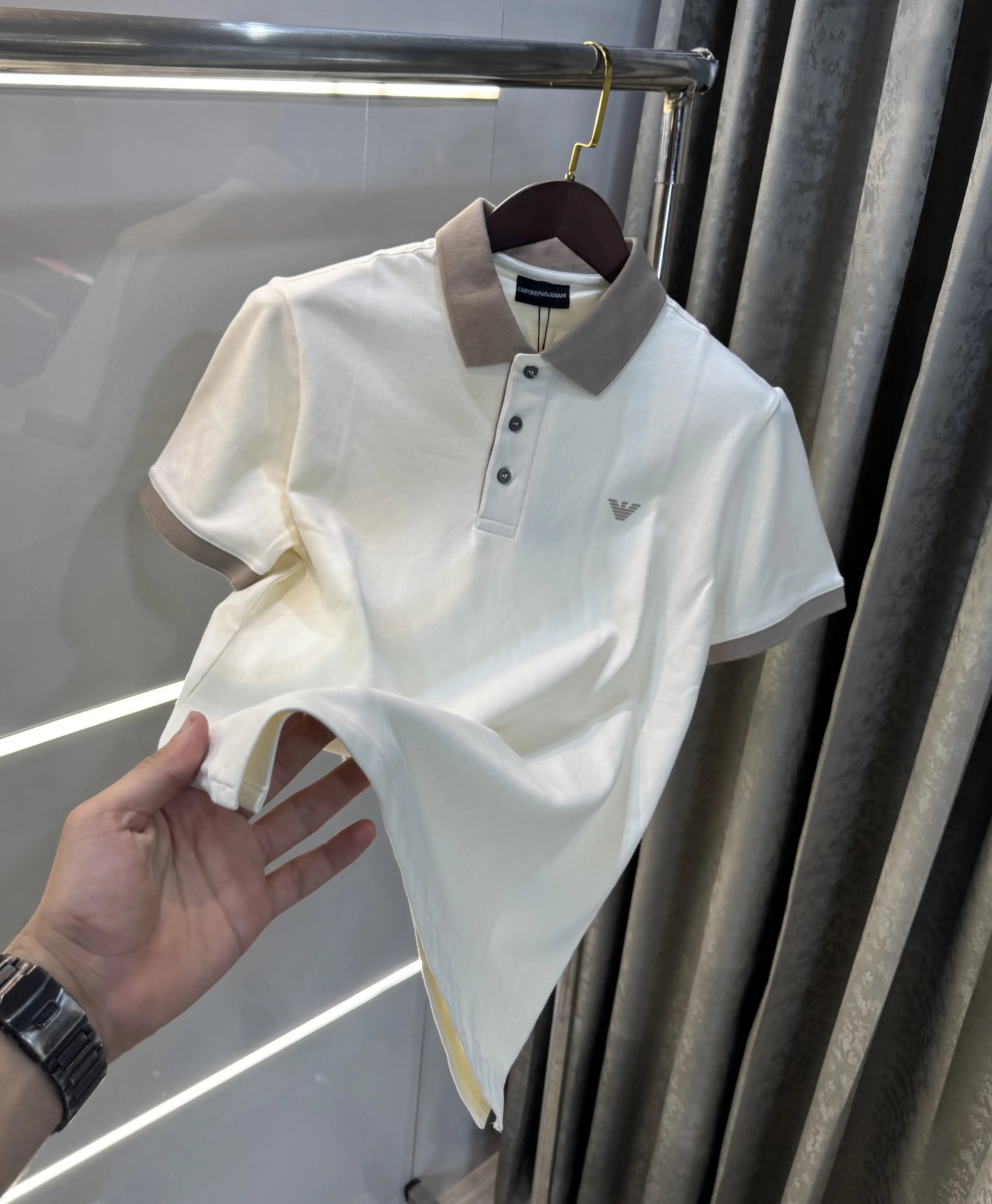 Empori o Arman i Cream Premium Polo T-Shirt