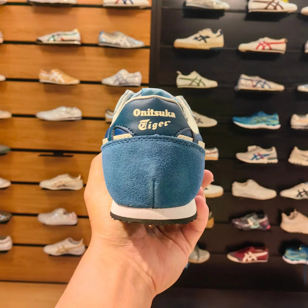 Onitsuk_a Tiger Serrano Arctic Sky White Peach  Mens 7A Premium Sneakers D-2019