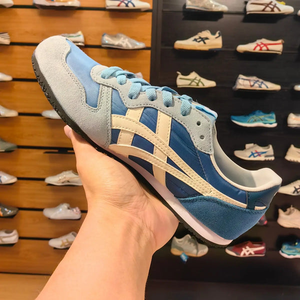 Onitsuk_a Tiger Serrano Arctic Sky White Peach  Mens 7A Premium Sneakers D-2019