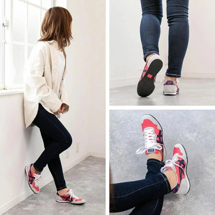Onitsuk_a Tiger Serrano Pink Cameo Midnight  Girls 7A Premium Sneakers (D-2017)