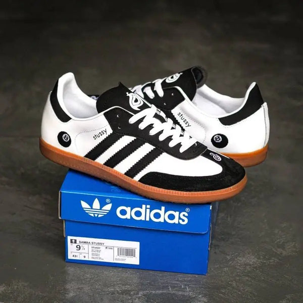 Adida_s Samba OG x Stssy Black White Girls 7A Premium Sneakers (D-1739 P-1)