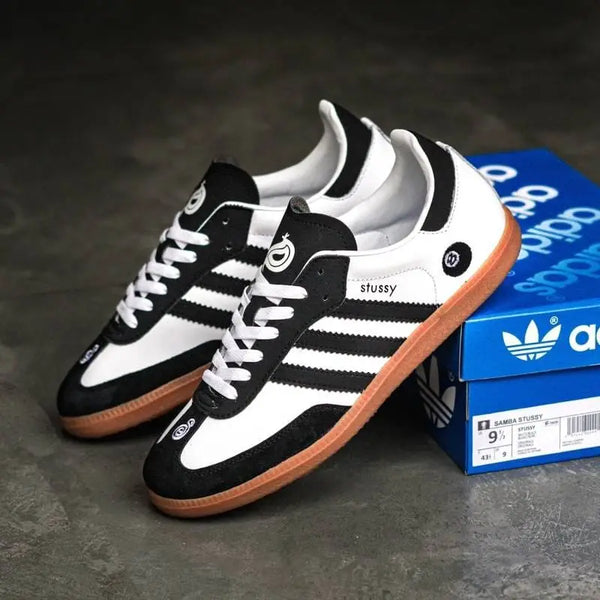 Adida_s Samba OG x Stssy Black White Girls 7A Premium Sneakers (D-1739 P-1)