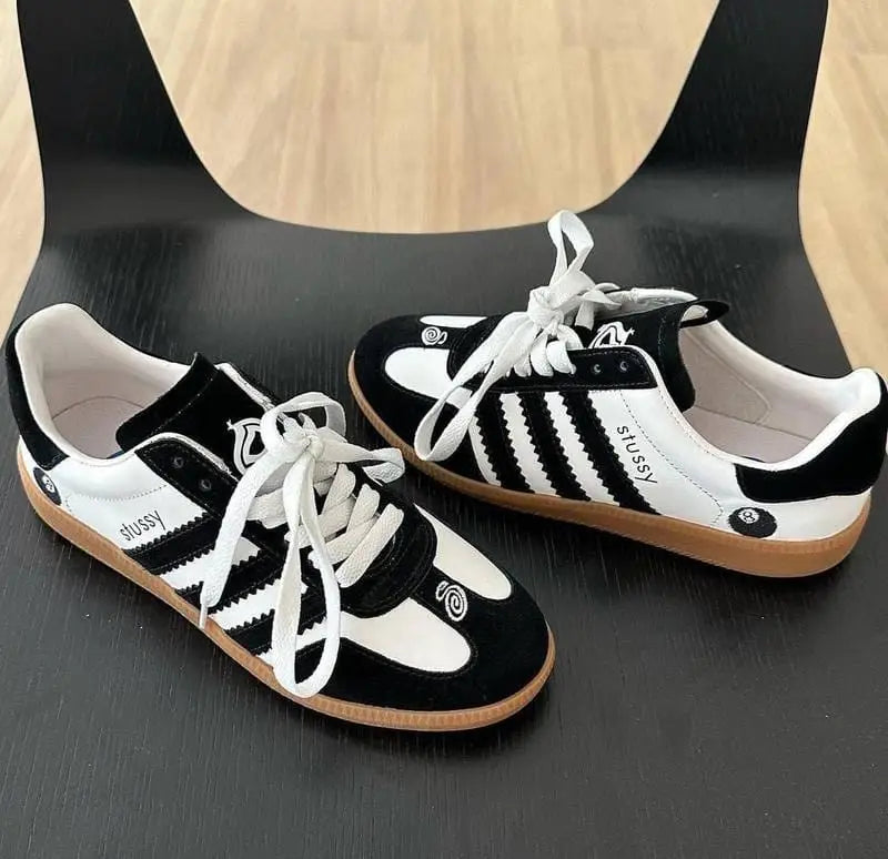 Adida_s Samba OG x Stssy Black White Girls 7A Premium Sneakers (D-1739 P-1)