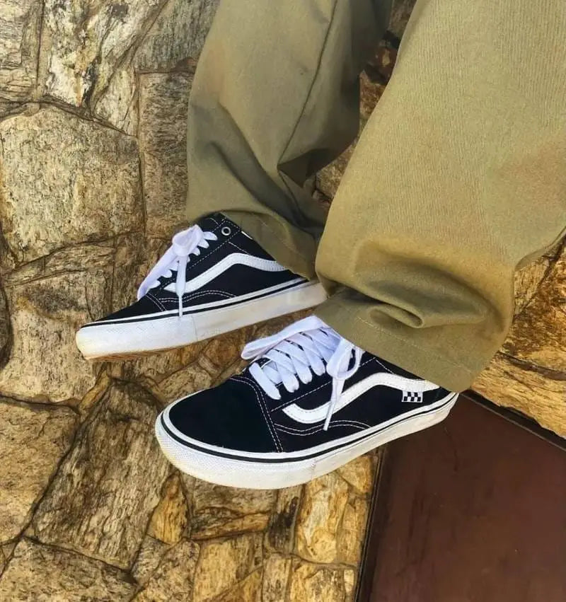 Vans Old Skool Black White for Girls  7A Premium Sneakers D-1173 Secondary image