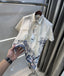 Zara Beige Blue 11 Premium Linen Shirt