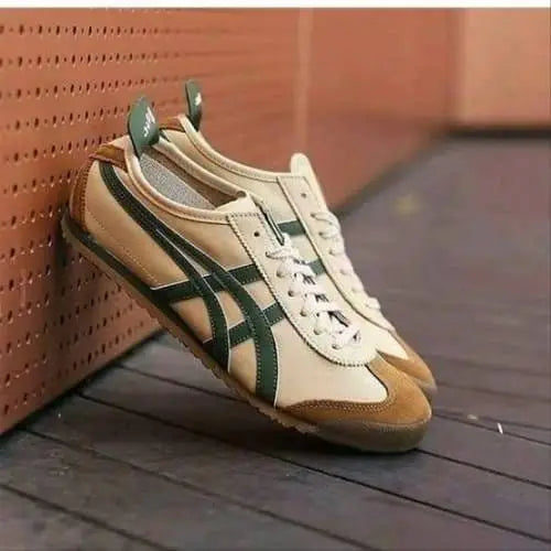 Onitsuk_a Tiger Mexico 66 Beige Grass Green  Mens 7A Premium Quality D-1783