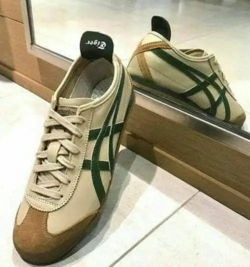 Onitsuk_a Tiger Mexico 66 Beige Grass Green  Mens 7A Premium Quality D-1783