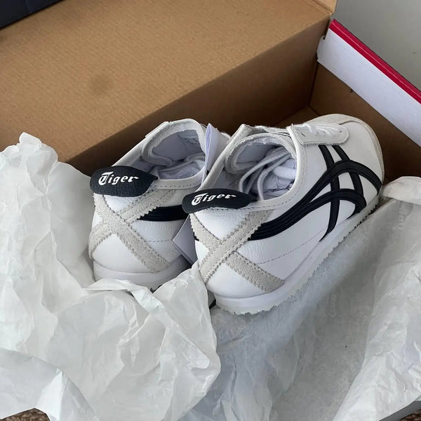 Onitsuk_a Tiger Mexico 66 White Black Mens 7A Premium Quality Sneakers D-1784