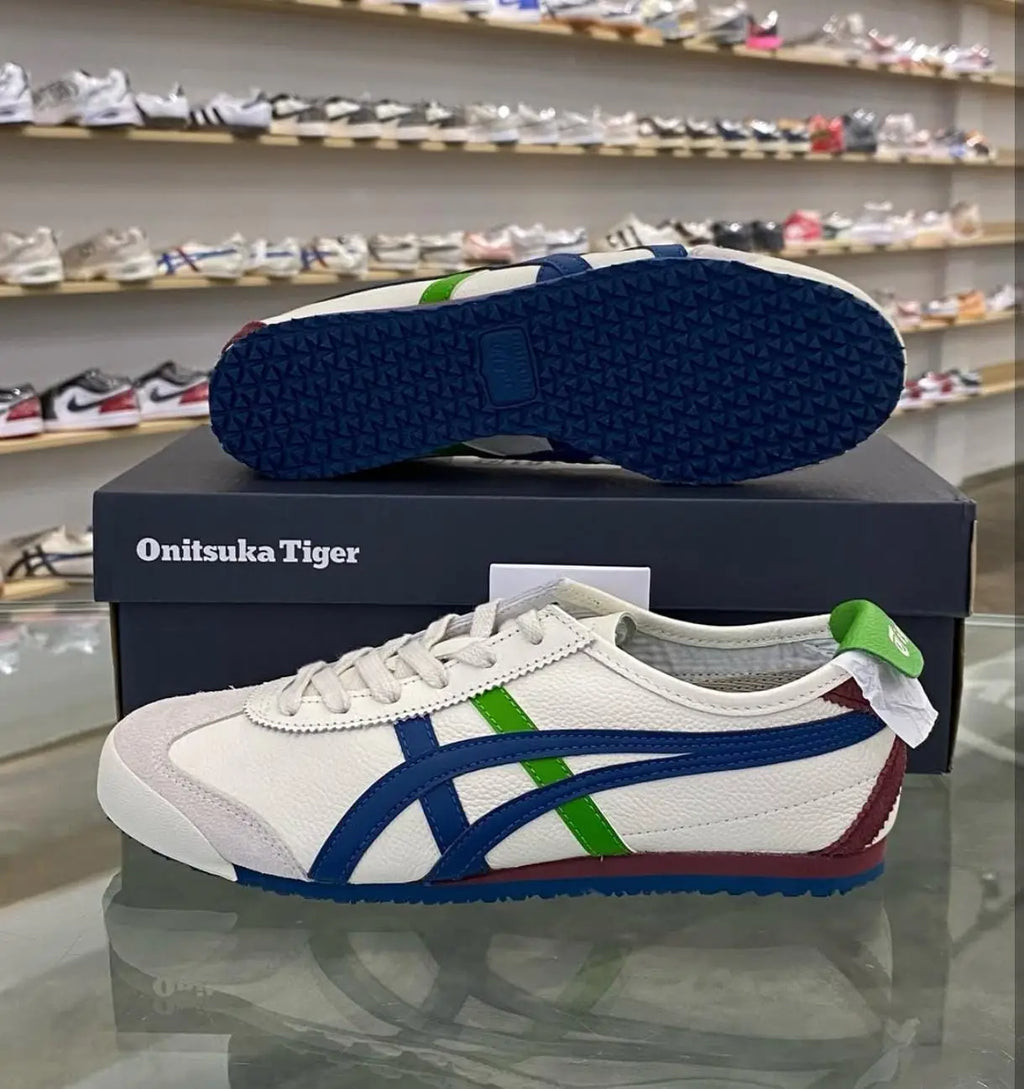 Onitsuk_a Tiger Mexico 66 Blue Green White  Girls 7A Premium First Copy D-1836