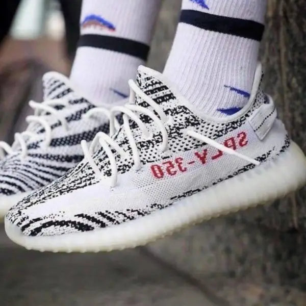 Adida_s Yeezy 350 V2 Zebra  Mens Semi UA 7A Quality  Full Accessories D-1791