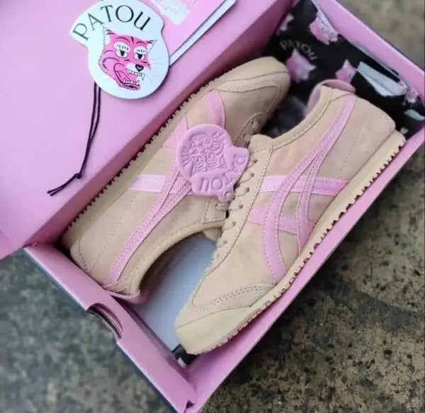Onitsuk_a Tiger x PATOU Mexico 66 Putty Cotton Candy  Girls 7A Premium (D-2013)