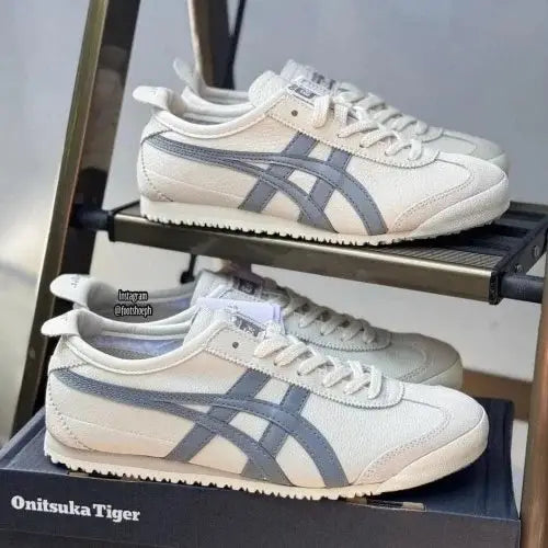 Onitsuka Tiger Mexico 66 Beige Grey for Girls  7A Premium Quality D-2014