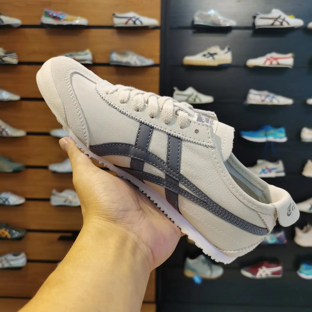 Onitsuka Tiger Mexico 66 Beige Grey for Girls  7A Premium Quality D-2014