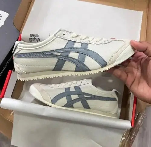 Onitsuka Tiger Mexico 66 Beige Grey for Girls  7A Premium Quality D-2014