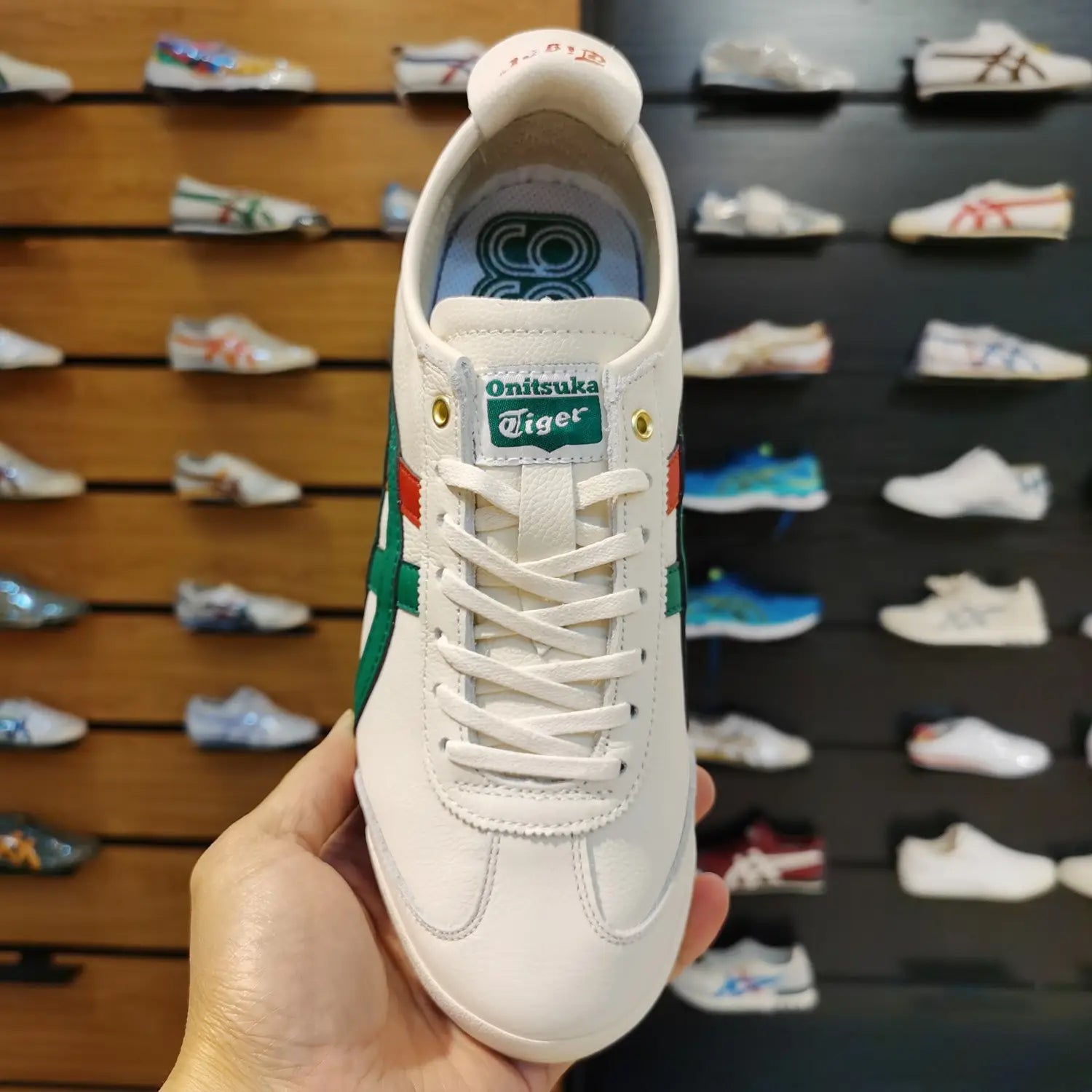 Onitsuk_a Tiger Mexico 66 - BirchGreen  Mens First Copy Vintage Sneakers (D-1843)