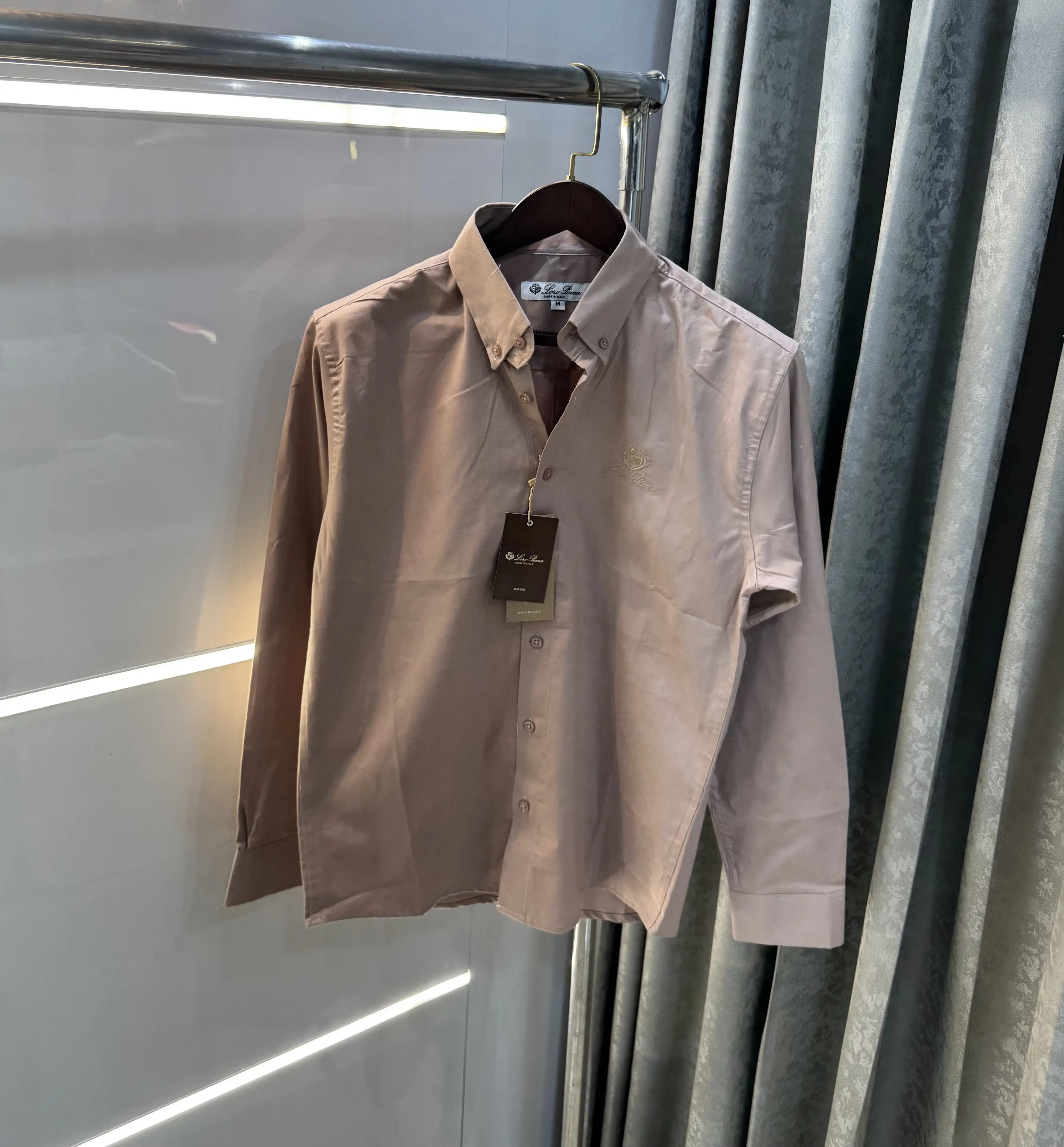 Loro Piana Milange Embroidery Logo Premium Shirt Secondary image