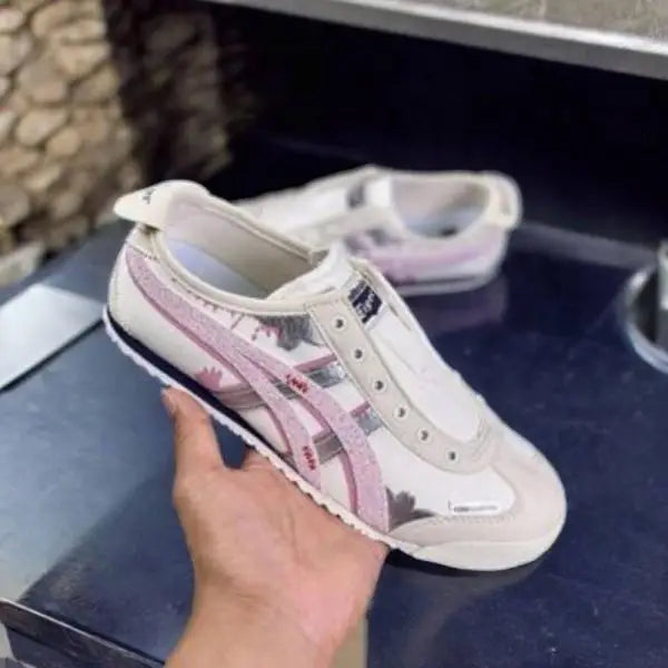 Onitsuk_a Tiger x Panda Prank Pink Slip-On  7A Premium  Full Accessories (D-1790)