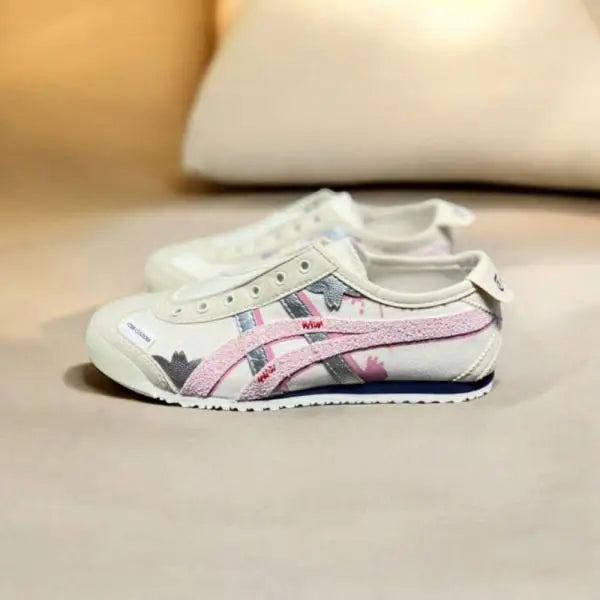 Onitsuk_a Tiger x Panda Prank Pink Slip-On  7A Premium  Full Accessories (D-1790)