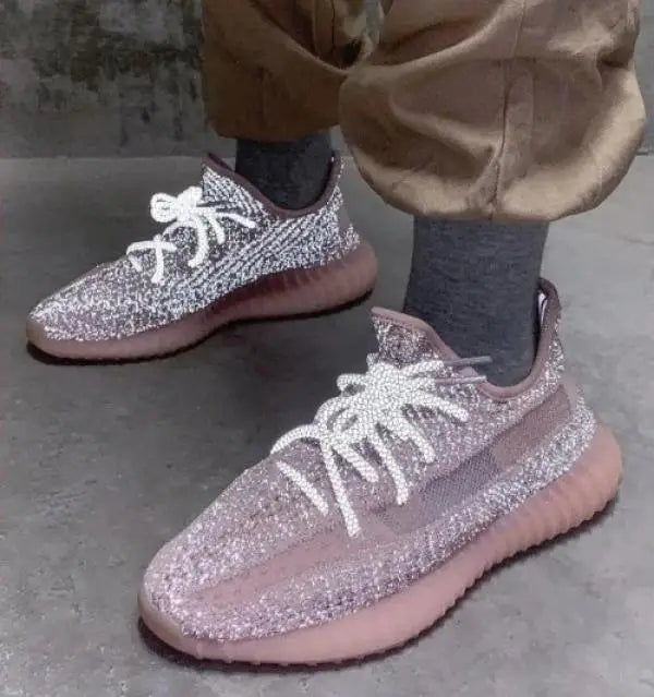Adidas Yeezy 350 V2 Synth Reflective  Mens Semi UA 7A Quality  Full Accessories (D-1647)