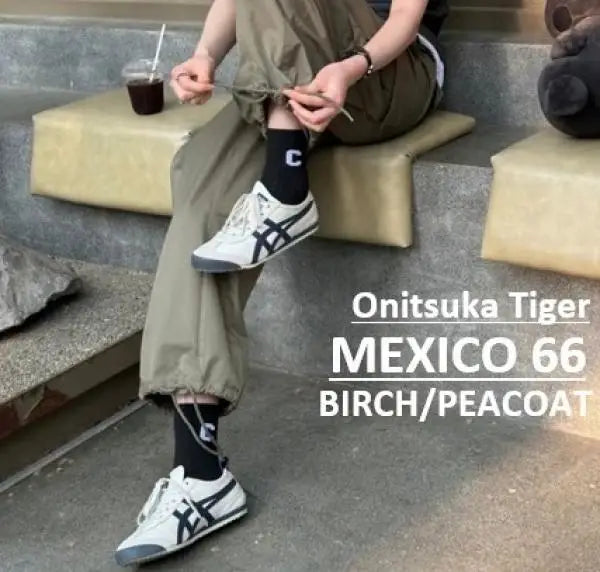 Onitsuka Tiger Mexico 66 Birch Peacoat for Girls  7A Premium Quality D-1999